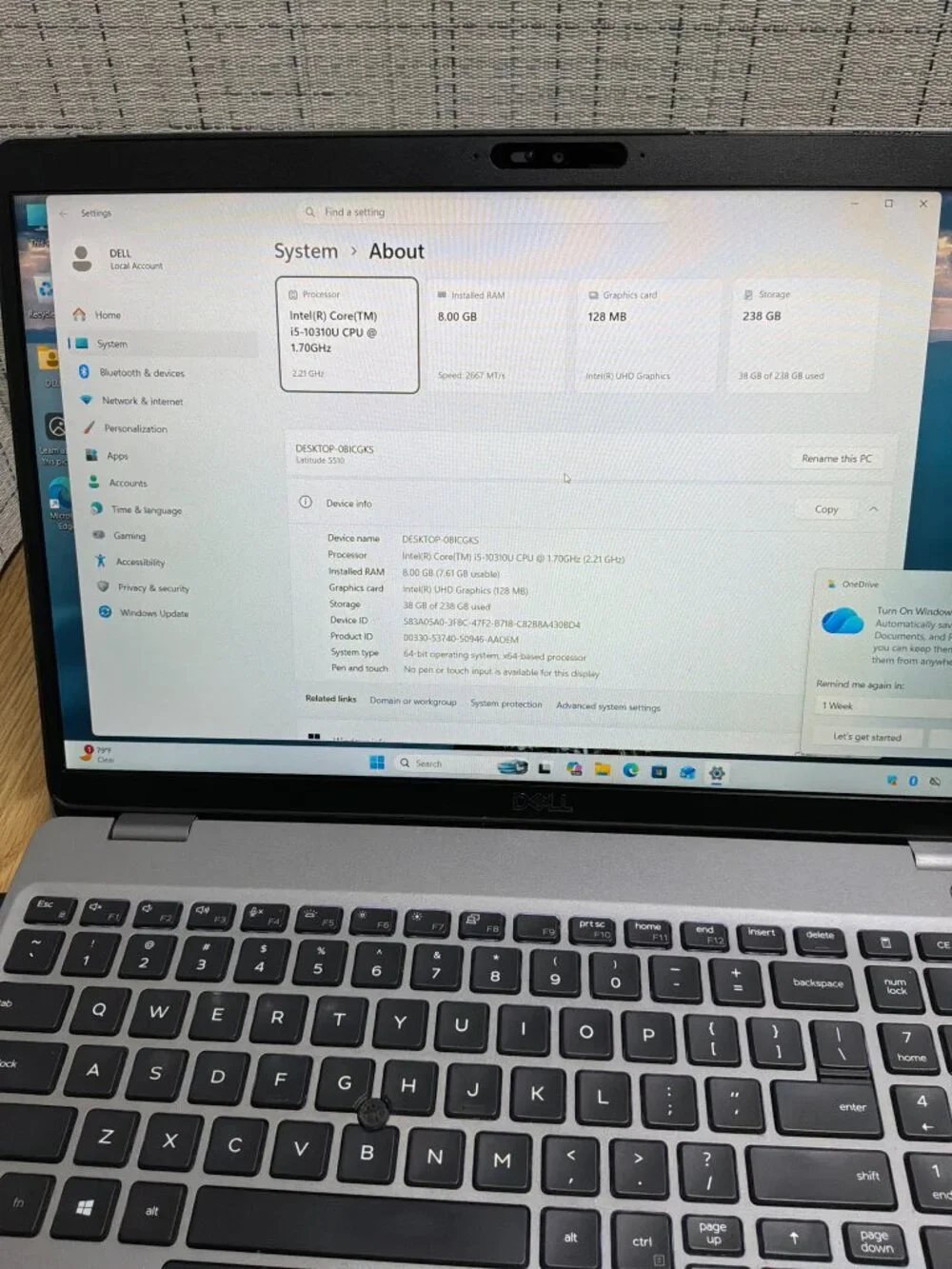 Dell Latitude 5510 15.6
